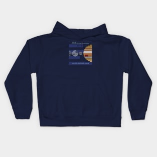 Space Exploration JUICE Jupiter ICy Moons Explorer For DARK backgorunds Kids Hoodie